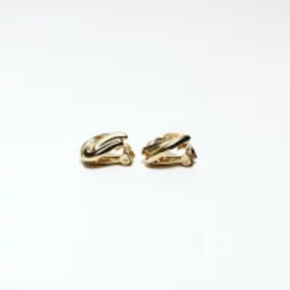 Christian Dior heart earrings gold